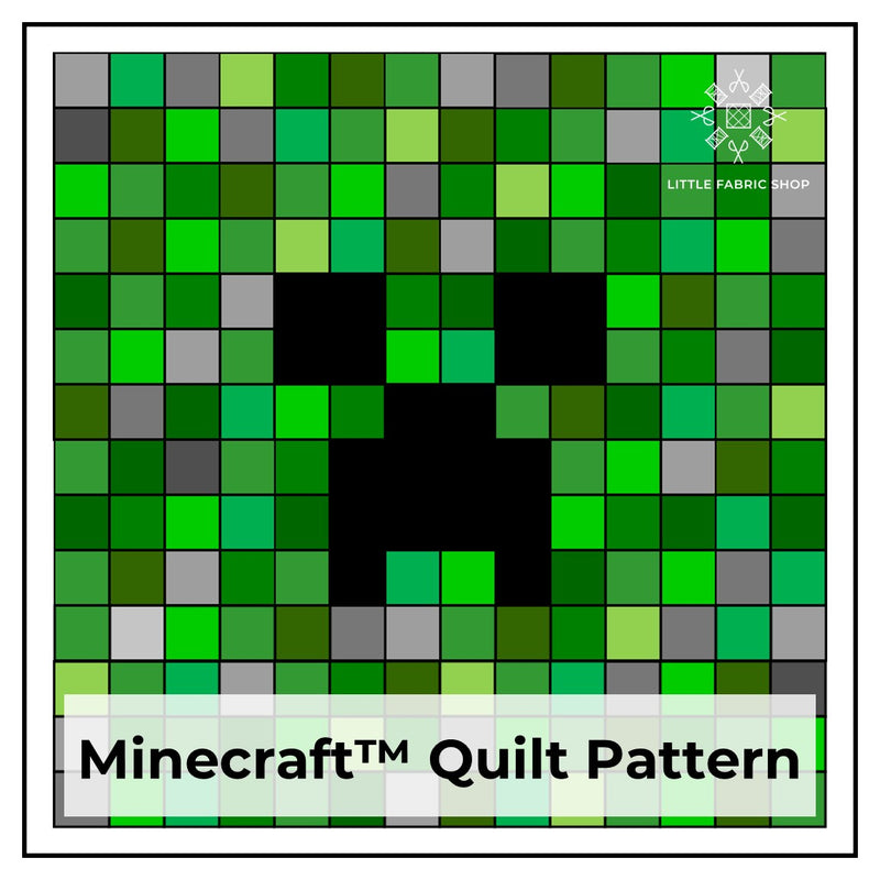 Minecraft™ Quilt Pattern Tutorial | Little Fabric Shop Sewing Tutorial