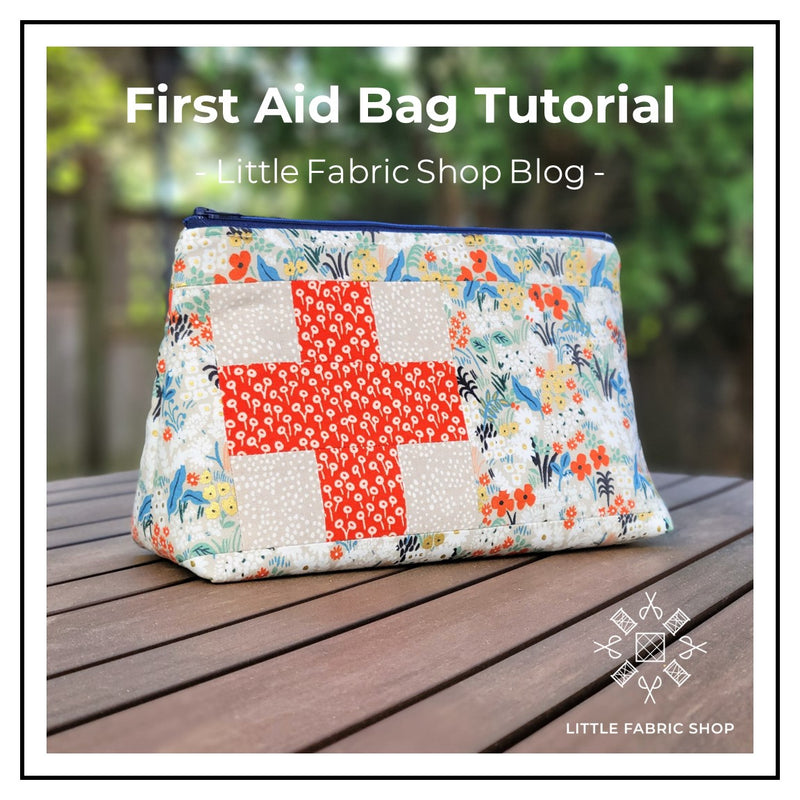 First Aid Zipper Bag Tutorial | Little Fabric Shop Free Sewing Pattern