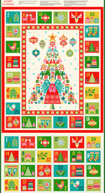 Christmas Brights Advent Panel | Makower UK | Sewing DIY Advent Calendar Panel | Andover Fabrics