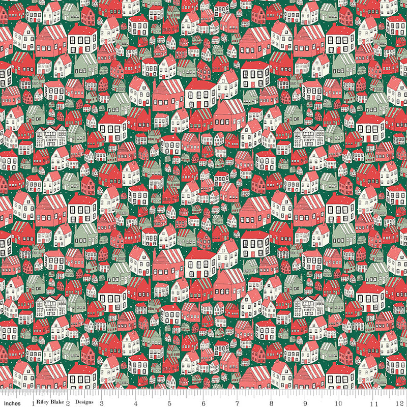 Liberty - A Festive Collection - Yule Town B | Riley Blake Designs