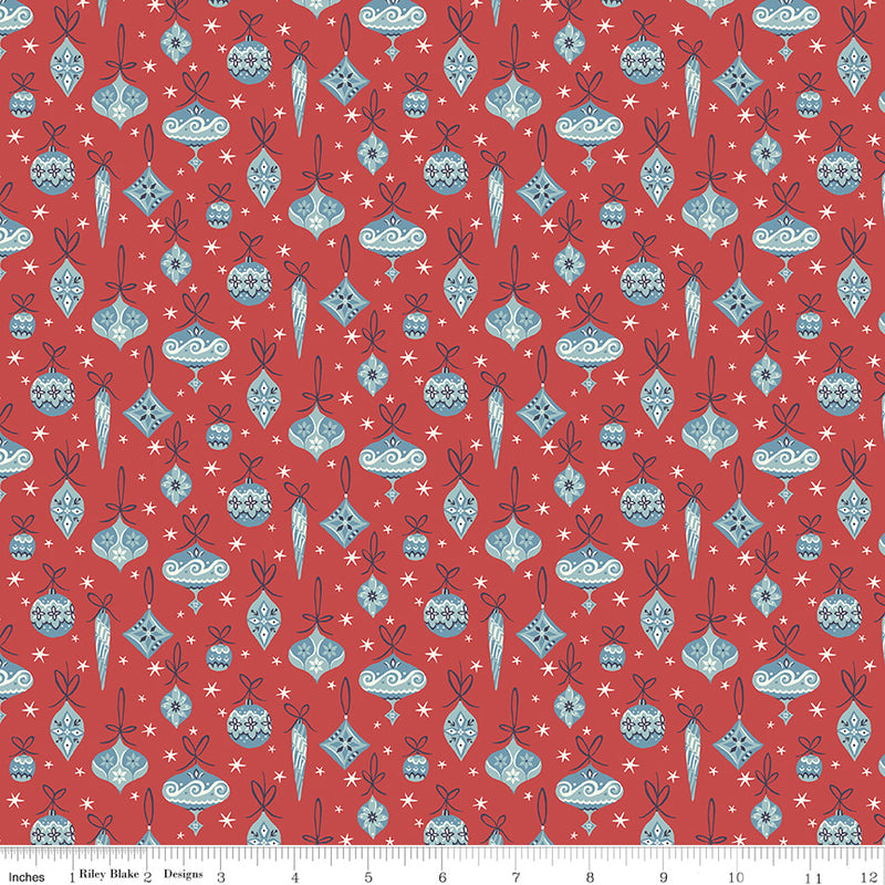 Destash - End of Bolt - 2 1/2 Yards - Liberty - A Festive Collection - Deck the Halls B | Riley Blake Designs