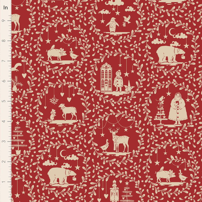 Merry Little Christmas | Tilda | Paperscenes Burgundy | Tone Finnanger