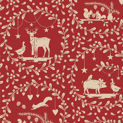 Merry Little Christmas | Tilda | Paperscenes Burgundy | Tone Finnanger