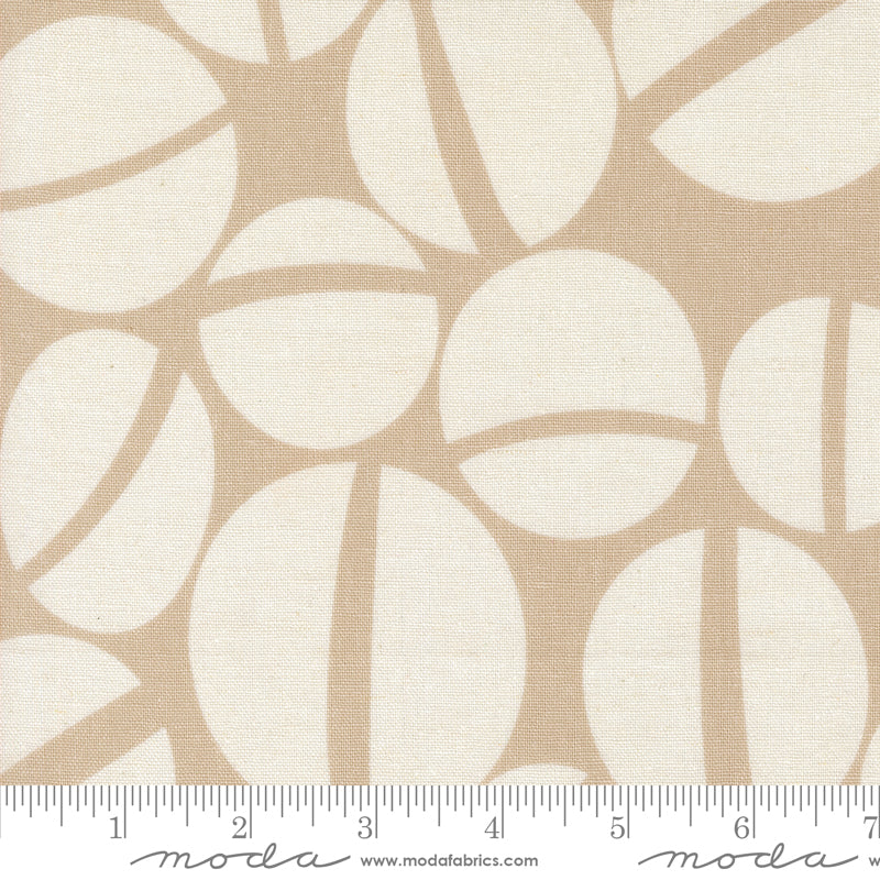 Urban Whisper | Zen Chic | Mochi Linen - Sway Geometrics Dots Stone | Moda