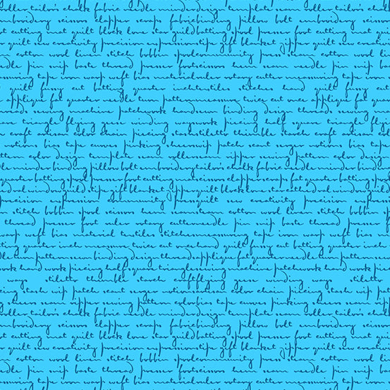 Scrawl | Giucy Giuce | Quilty Words - Blue Howlite