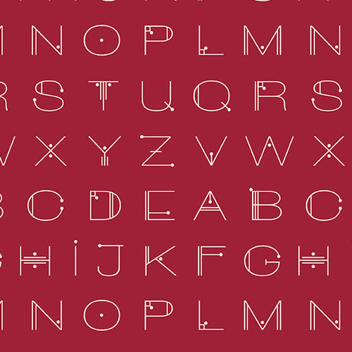 Scrawl | Giucy Giuce | Deco Letters - Crimson