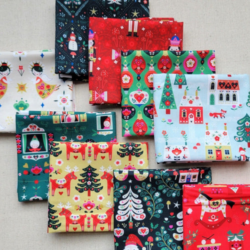 Nordic Noel | Fat Quarter Bundle | Bee Brown | Dashwood Studio