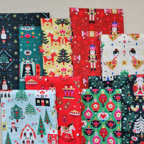 Nordic Noel | Half Yard Fabric Bundle | Bee Brown | Dashwood Studio