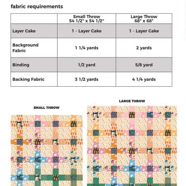 Allison Ramsing | Layer Cake Nine Patch | Fabric Requirements | Quilt Pattern
