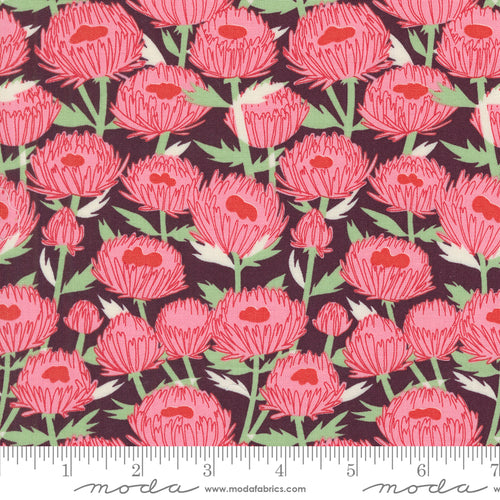 Love Letter | Lizzy House | November Floral - Merlot | Moda Fabrics