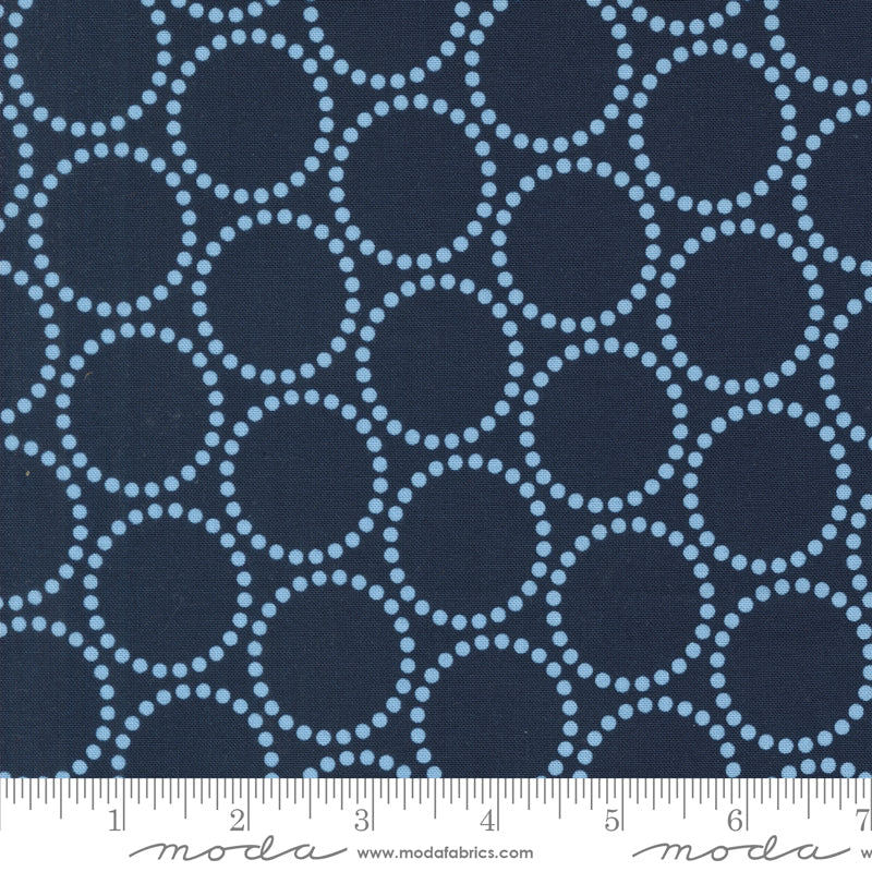 Love Letter | Lizzy House | Pearl Bracelet - Peacoat | Moda Fabrics