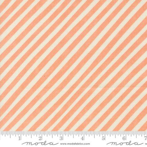 Love Letter | Lizzy House | Candy Stripe - Peach | Moda Fabrics