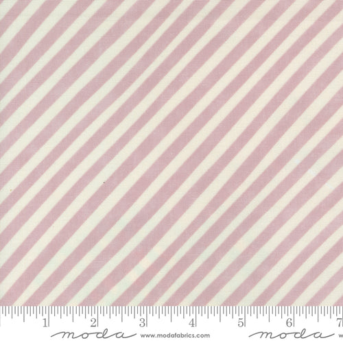 Love Letter | Lizzy House | Candy Stripe - Mauve | Moda Fabrics