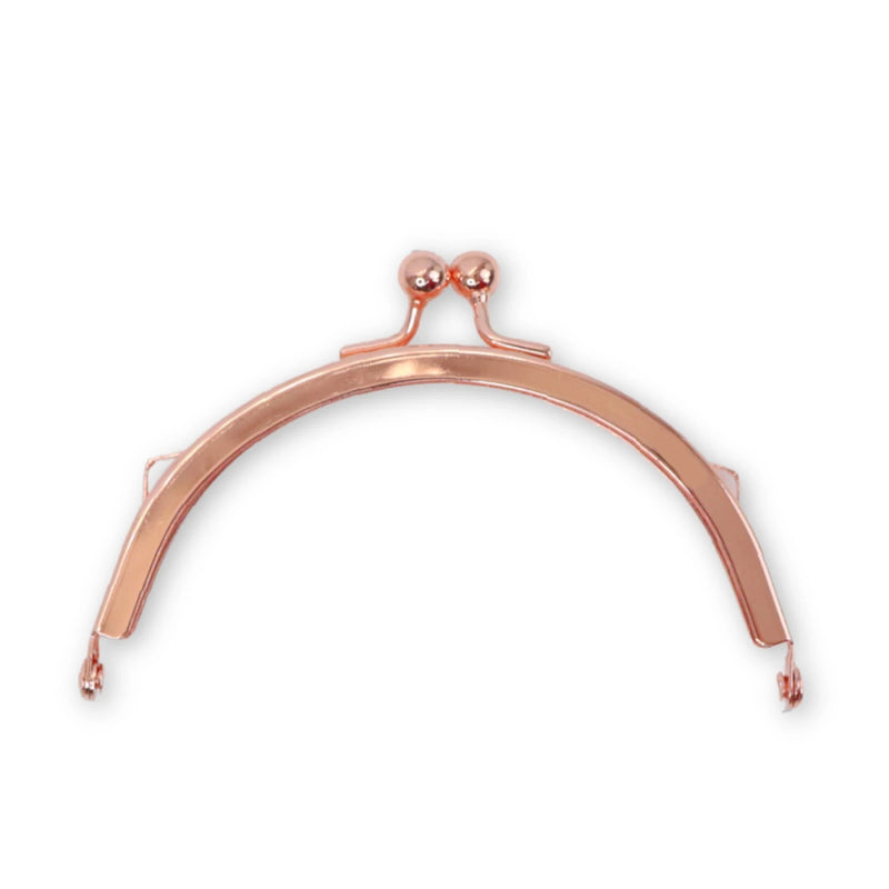 4" Clasp Purse Frame | Glue-in | Rose Gold | Sallie Tomato