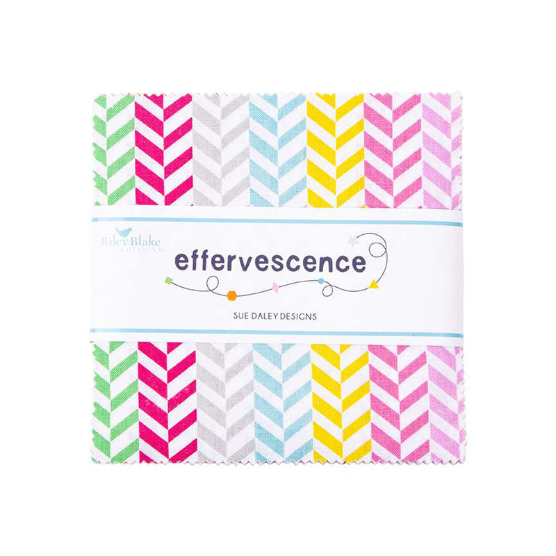 Effervescence - 5" Charm Pack | Riley Blake Designs | Sue Daley Designs