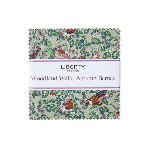 Woodland Walk Autumn Berries | 5" Charm Pack | Liberty Fabrics | Liberty of London