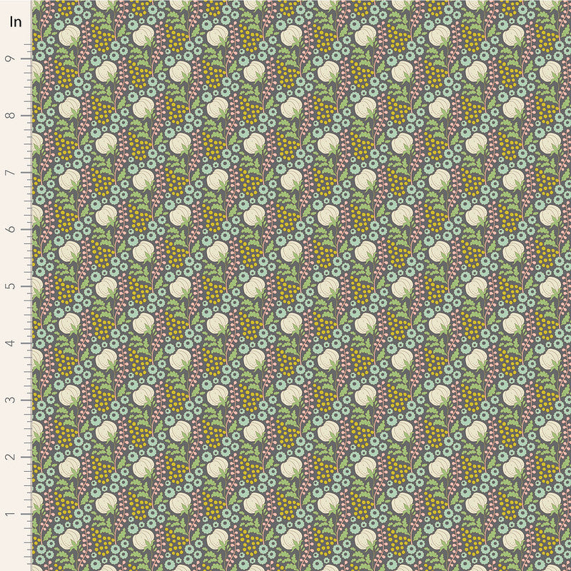 Sanctuary | Tilda Fabrics | Cottonfield - Greygreen