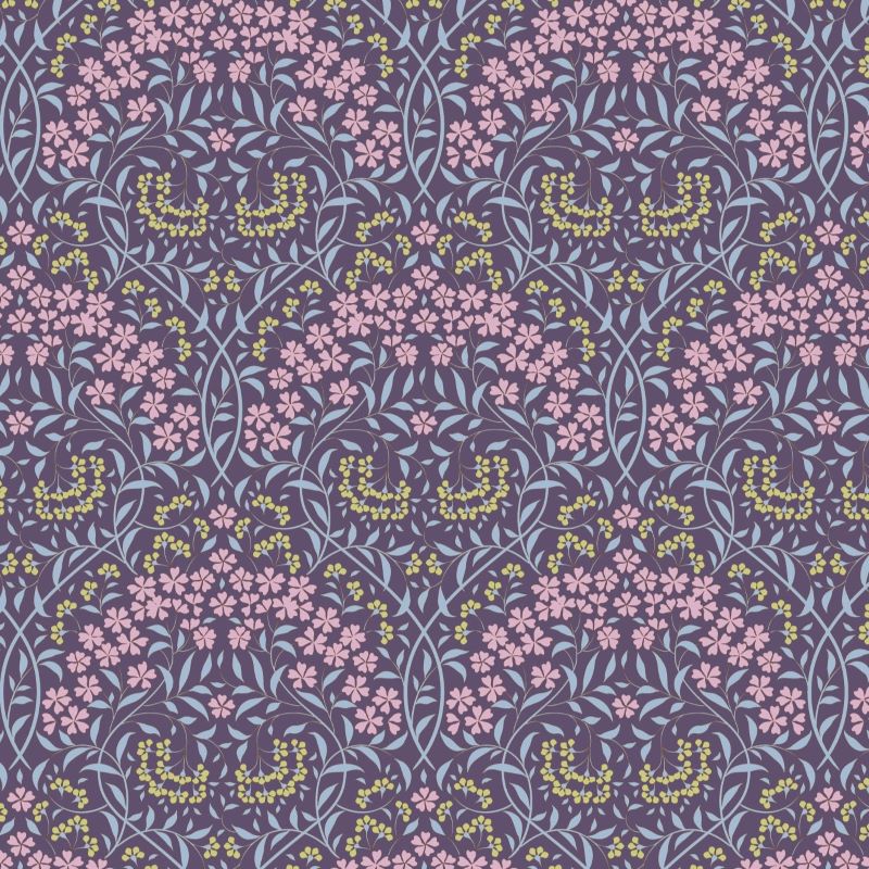 Sanctuary | Tilda Fabrics | Larissa - Eggplant