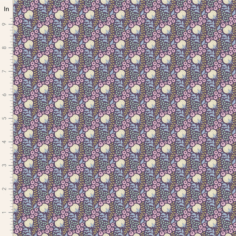 Sanctuary | Tilda Fabrics | Cottonfield - Eggplant