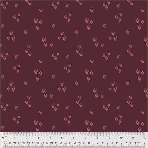 Moonlit | Monaluna | Sprout - Wine | Jennifer Moore | Windham Fabrics