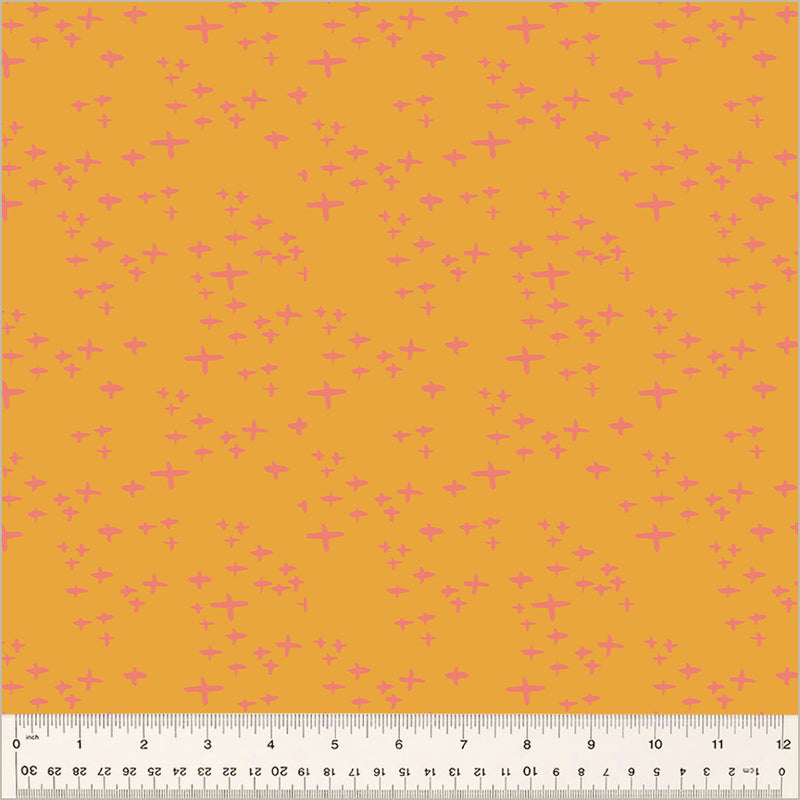 Moonlit | Monaluna | Glimmer - Tangerine | Jennifer Moore | Windham Fabrics