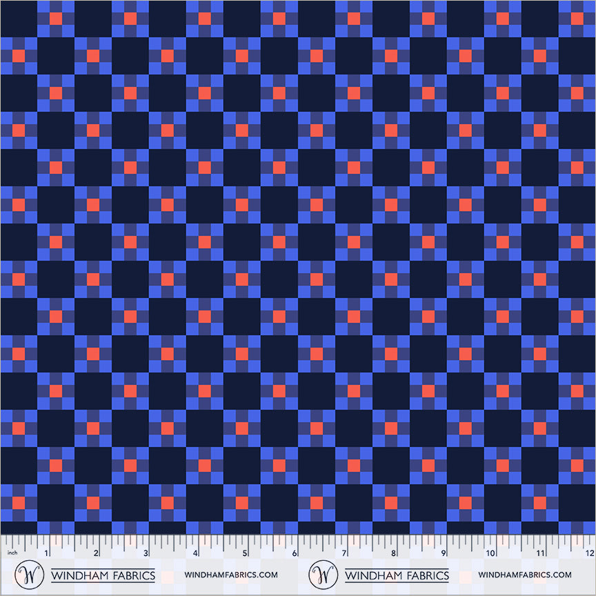 Annabel's Blenders | Annabel Wrigley | Picnic - Deep Blue | Windham Fabrics