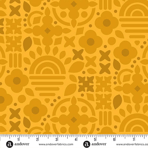 Sun Print 2025 | Alison Glass | This & That - Marigold | Andover Fabric