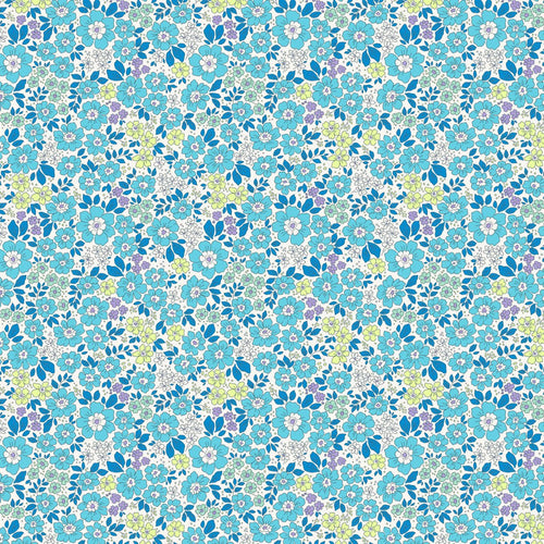 Pocket Posies | FIGO Fabrics | Meadow - Blue
