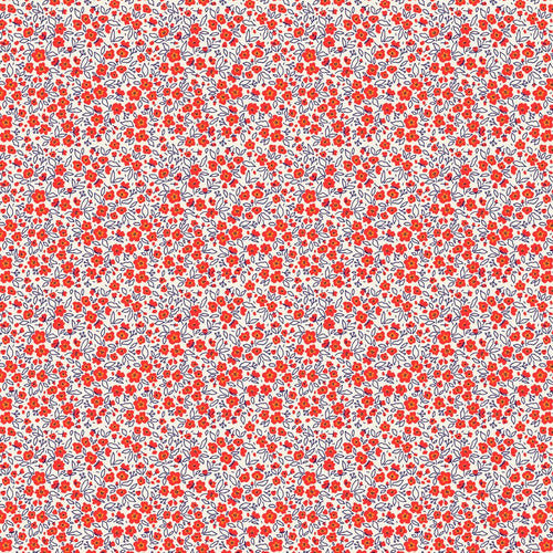 Pocket Posies | FIGO Fabrics | Floral Dapple - Red