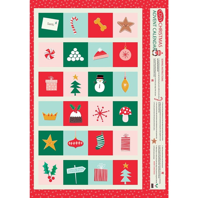 Cosy Christmas Advent Panel | Dashwood Studio | Sewing DIY Advent Calendar Panel | Jane Farnham