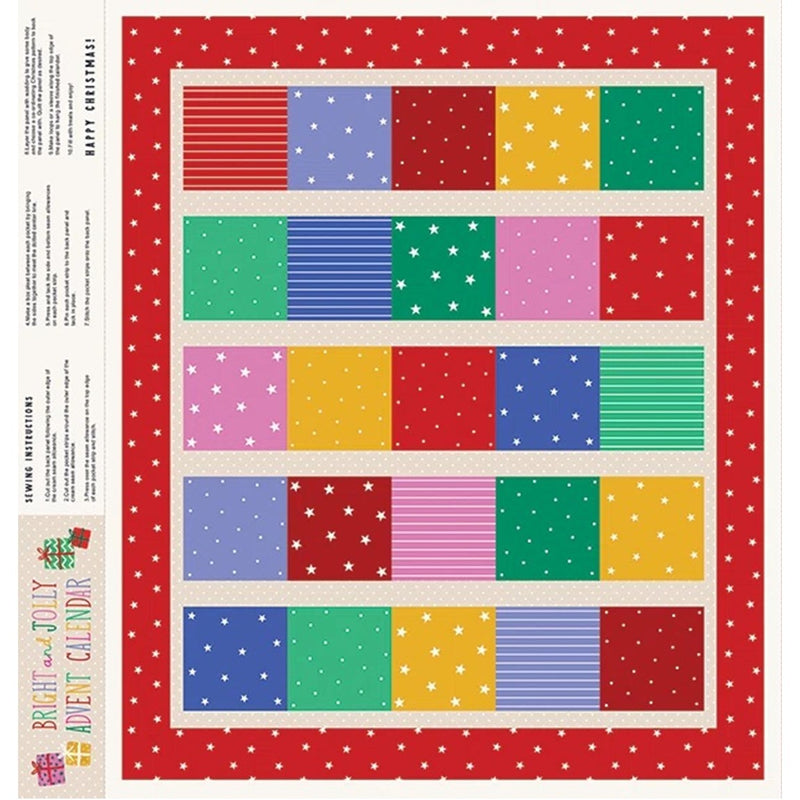 Bright and Jolly Advent Panel | Dashwood Studio | Sewing DIY Advent Calendar Panel | Kate McFarlane | Christmas Sewing Project