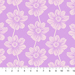 Indelible | Anna Maria Textiles | Anemone - Lilac | Northcott Fabrics