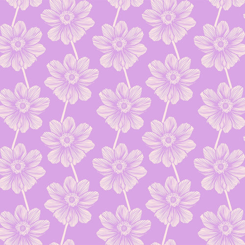 Indelible | Anna Maria Textiles | Anemone - Lilac | Northcott Fabrics