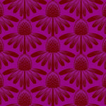 Indelible | Anna Maria Textiles | Coneflower - Magenta | Northcott Fabrics