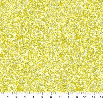 Indelible | Anna Maria Textiles | Mums - Golden | Northcott Fabrics