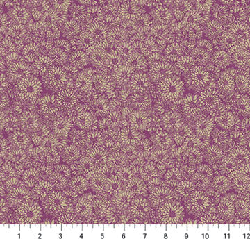 Indelible | Anna Maria Textiles | Mums - Mauve  | Northcott Fabrics