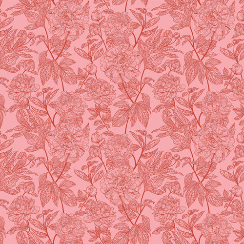 Indelible | Anna Maria Textiles | Peony - Rouge | Northcott Fabrics