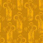 Indelible | Anna Maria Textiles | Sunflowers - Saffron | Northcott Fabrics