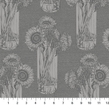 Indelible | Anna Maria Textiles | Sunflowers - Flash | Northcott Fabrics