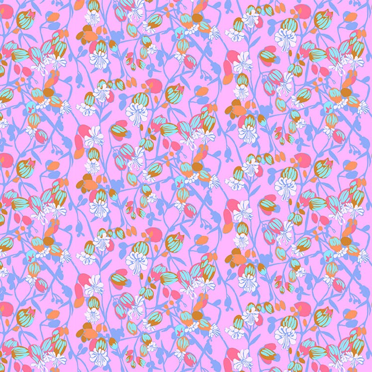 Jumpstart | Anna Maria Textiles | Silene - Periwinkle | Northcott Fabrics
