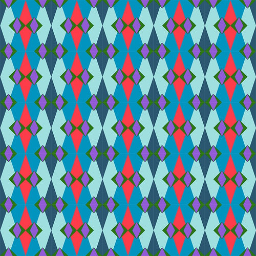 Jumpstart | Anna Maria Textiles | Fractal - Berry | Northcott Fabrics