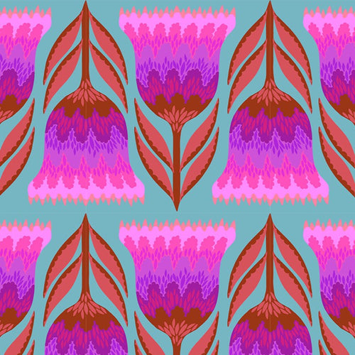 Jumpstart | Anna Maria Textiles | Zinnia Celosia - Amber | Northcott Fabrics
