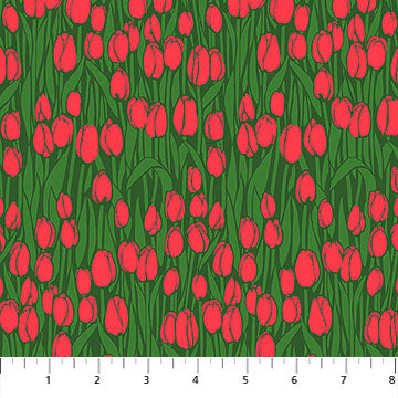 Clean Cut | Anna Maria Textiles | Audience - Red | Northcott Fabrics