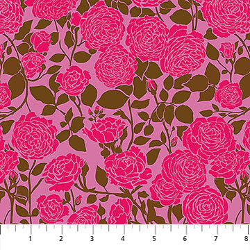 Clean Cut | Anna Maria Textiles | Spinout - Lipstick | Northcott Fabrics