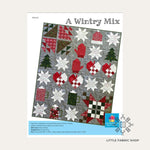 A Wintry Mix | Quilt Pattern | Poorhouse Quilt Designs | Christmas Holiday Winter Quilt Sewing Pattern