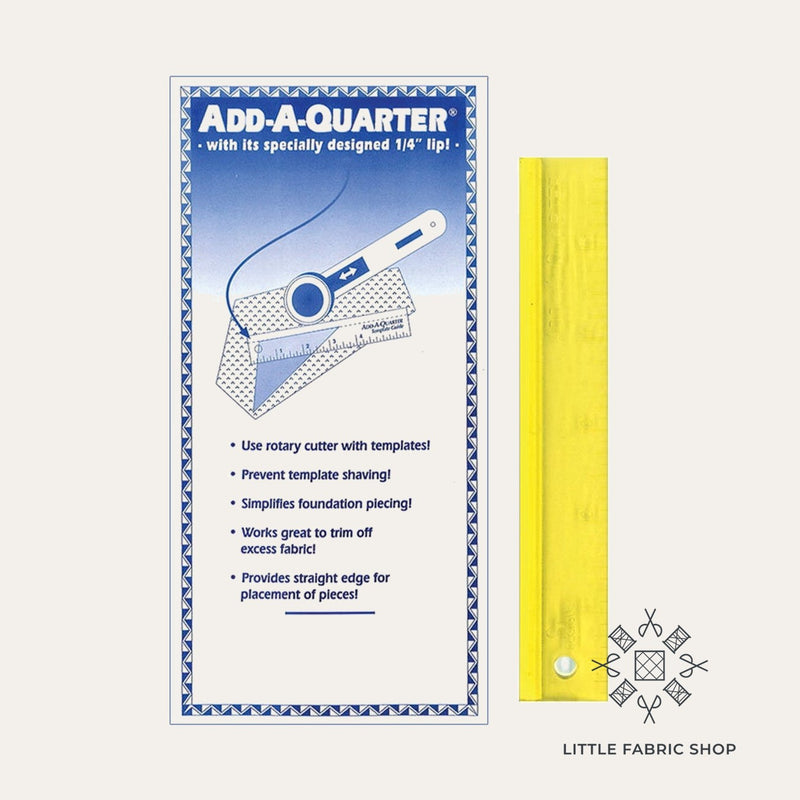 Add-A-Quarter Ruler 1 1/2 inch x 6 inch – Little Fabric Shop