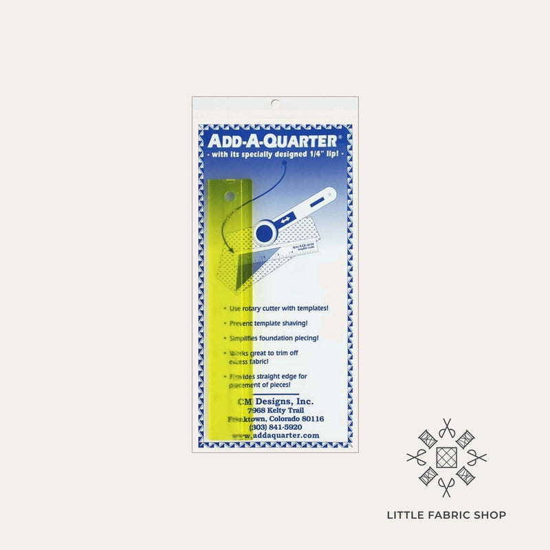 Add-A-Quarter Ruler 1 1/2 inch x 12 inch – Little Fabric Shop