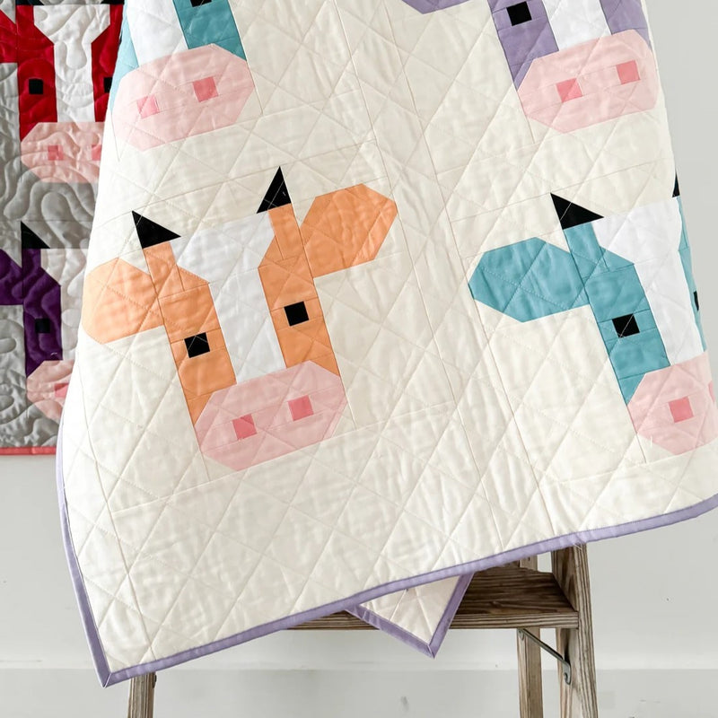 Annabelle Quilt | Quilt Pattern | Cotton and Joy Patterns | Cow Farm Quilting Pattern