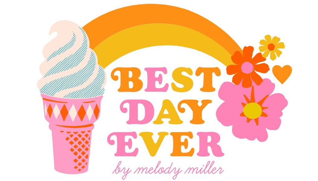 Best Day Ever | Ruby Star Society | Typewriter Panel - Multi | Moda Fabrics