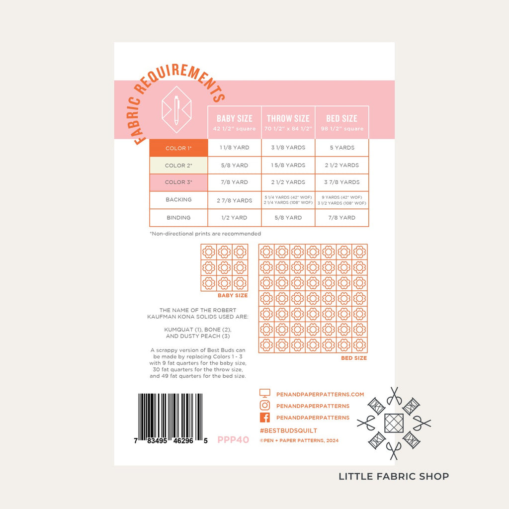 Best Buds Quilt | Quilt Pattern | Pen + Paper Patterns